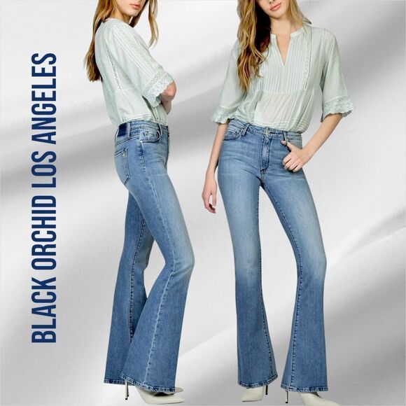 BLACK ORCHID LOS ANGELES Women’s Mia Skinny Flare in the Size 27 in Remember Me - Picture 11 of 15